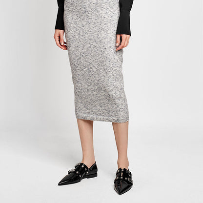 Black Patent Leather Pointed-Toe Buckle Strap Flats with Studs