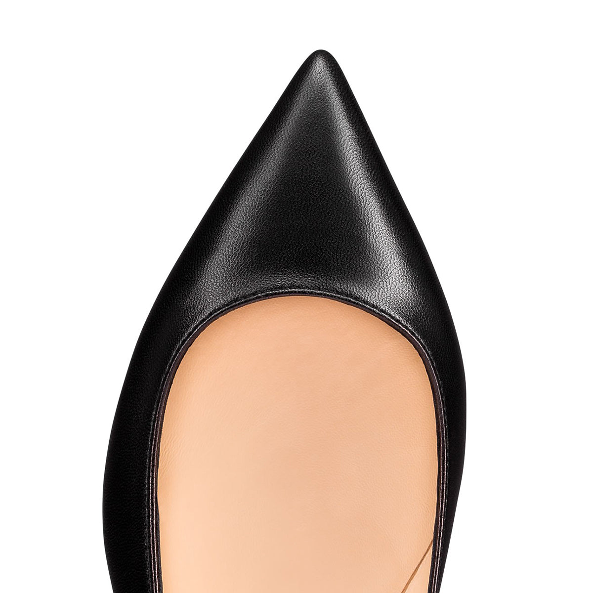 Classic Black Pointed Toe Comfortable Flats Shoes Women by FSJ