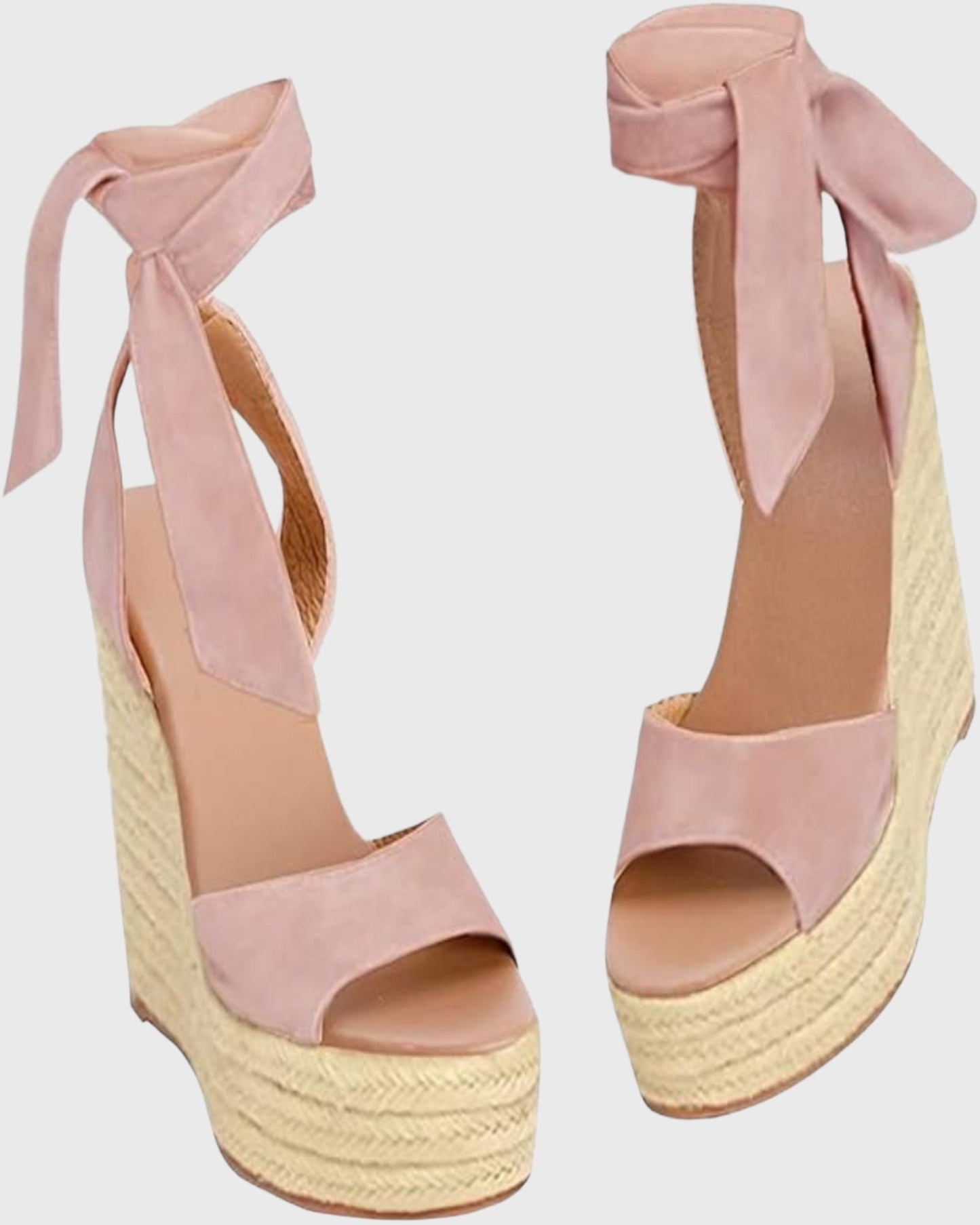 Badb Wedge Espadrillas In Pink