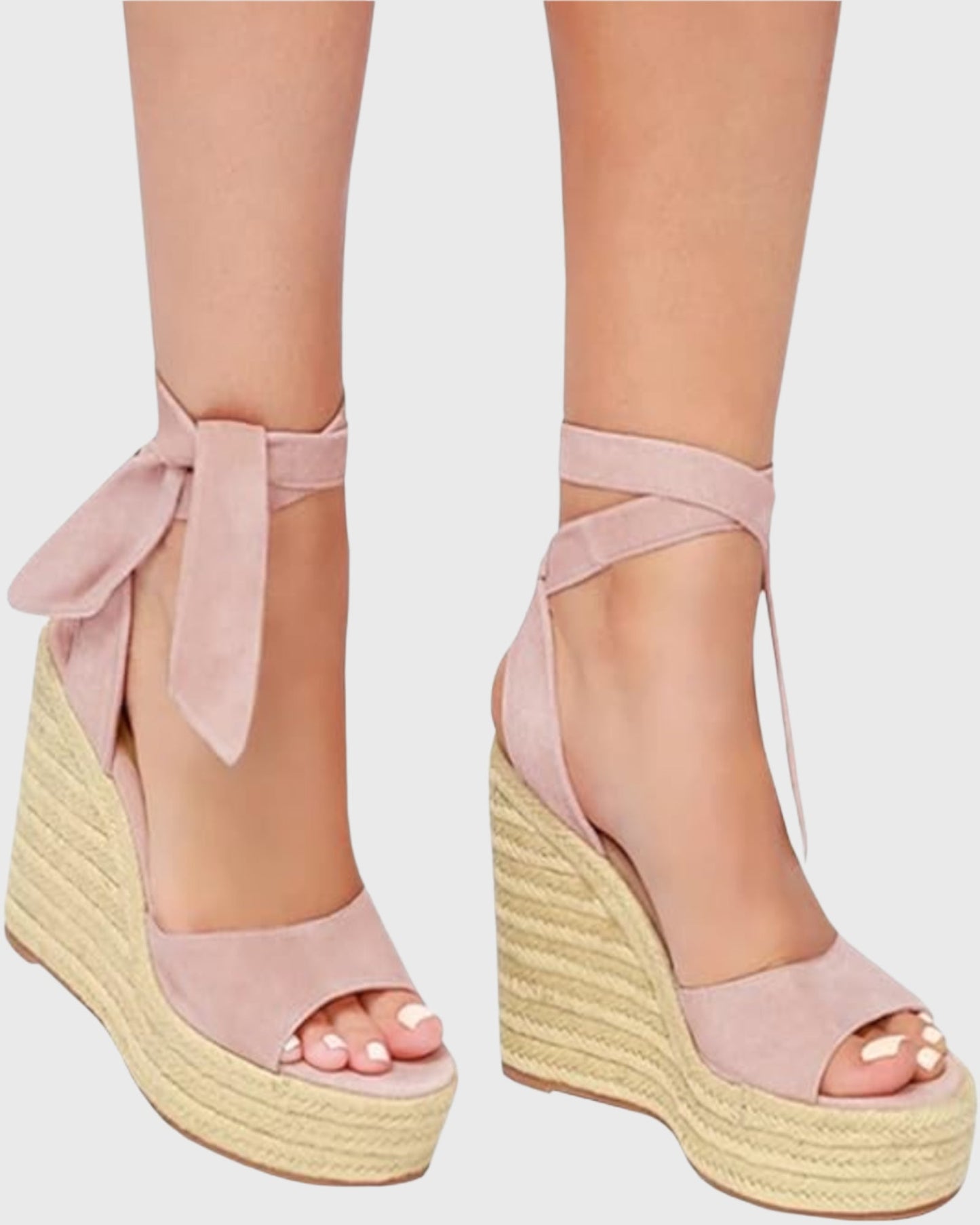 Badb Wedge Espadrillas In Pink