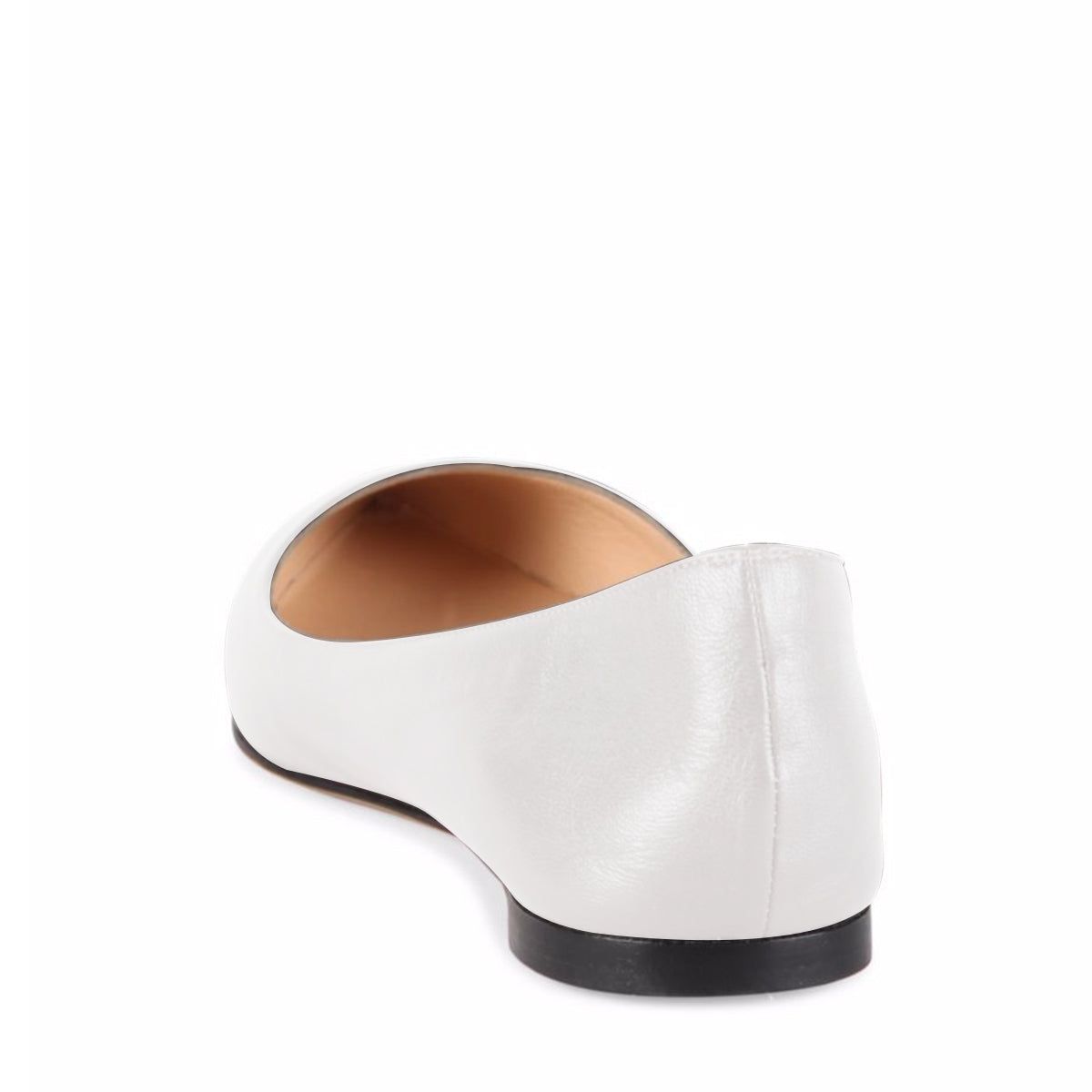 Women's Off-White Pointed Toe Comfortable Flats