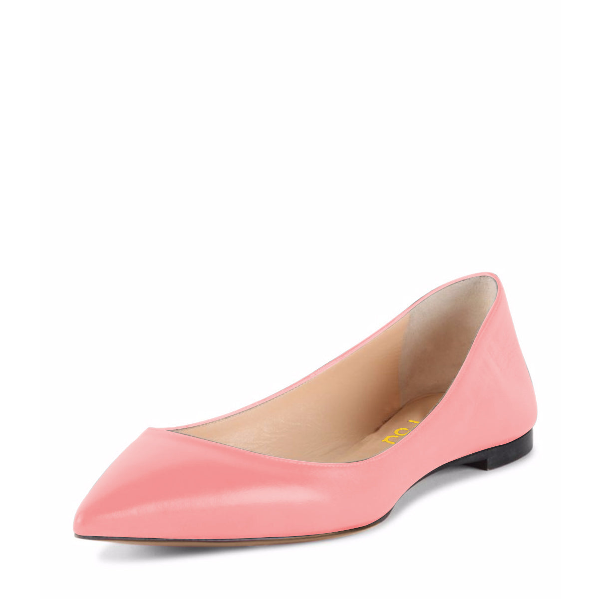 Women's Peach Pink Pointed Toe Comfortable Flats