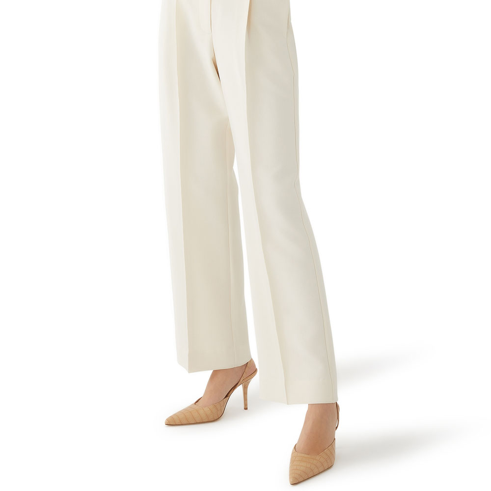 Women's Nude Croco Embossed Pointed Toe Slingback Pumps