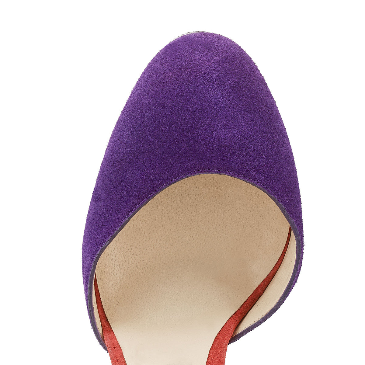 Women's Multicolor Striped Round Toe Ankle Strap Platform Pumps