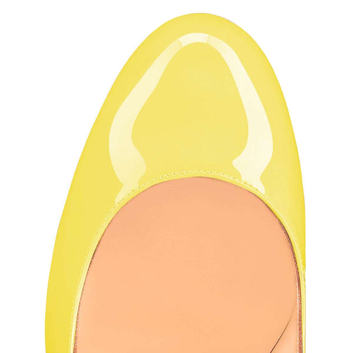 Yellow Round Toe Platform Chunky  Heel Pumps