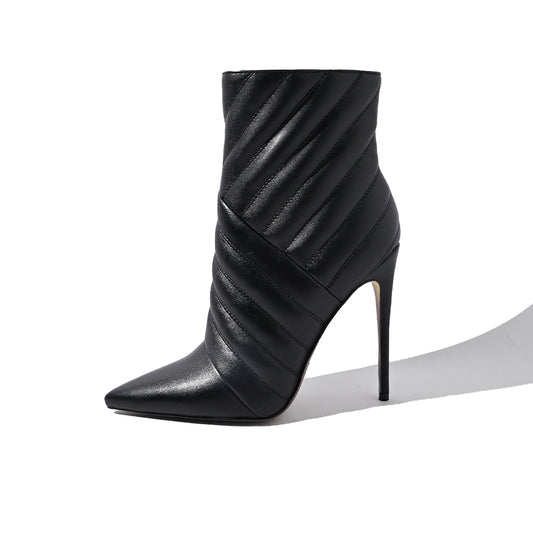 Black Comfort Ankle Boots Simple Elegant Boots