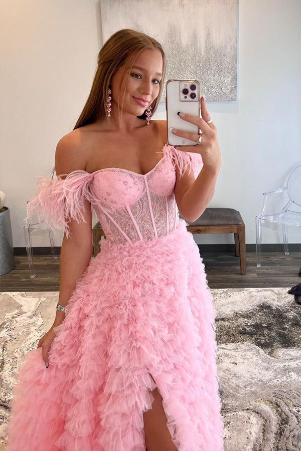 A Line Off The Shoulder Prom Dress Fablous Evening Dress,WQ110