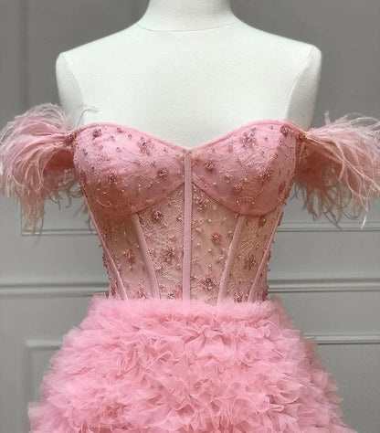 A Line Off The Shoulder Prom Dress Fablous Evening Dress,WQ110