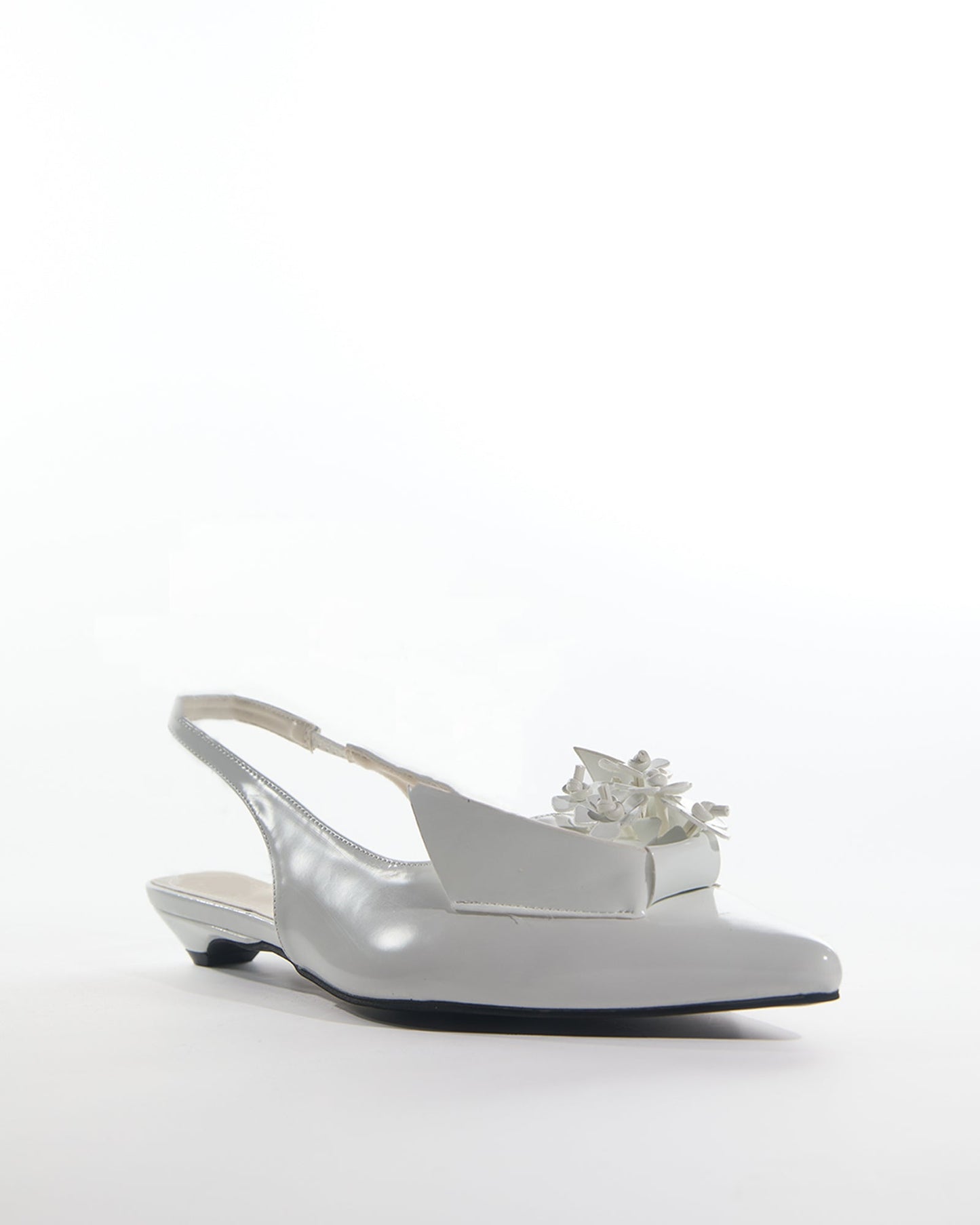 Aamu 3D Flower Slingback Flats