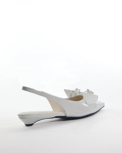 Aamu 3D Flower Slingback Flats