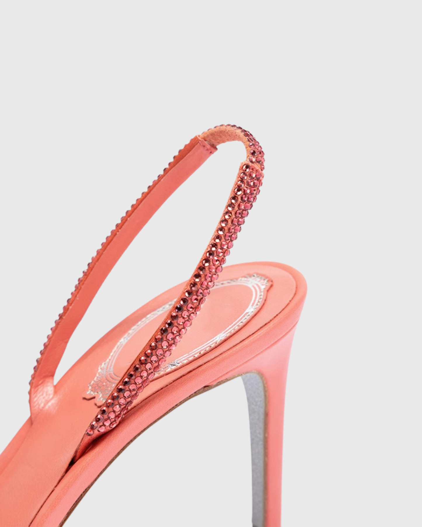 Aileen Rhinestore Slinkback Sandals In Pink