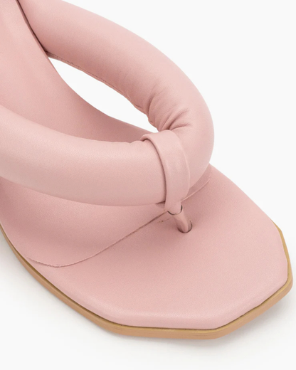 Alessia Heart Slingback Thong Sandals In Pink