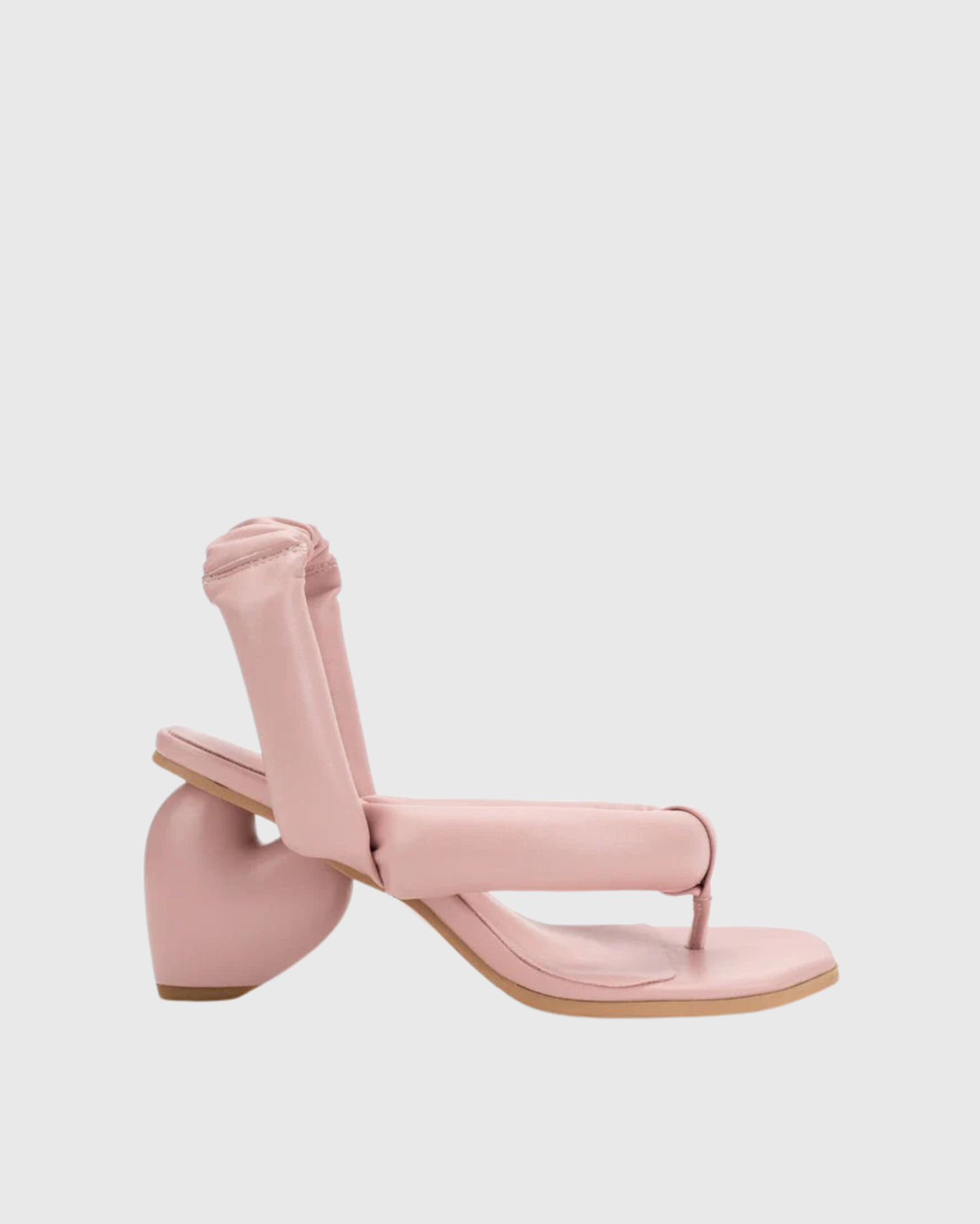 Alessia Heart Slingback Thong Sandals In Pink