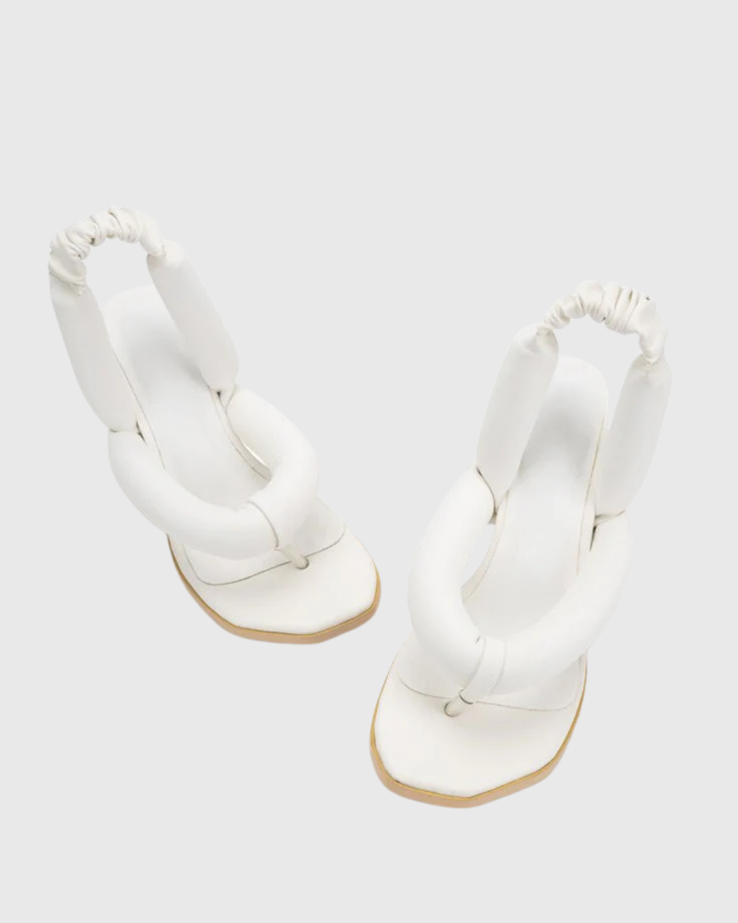 Alessia Heart Thong Sandals In White