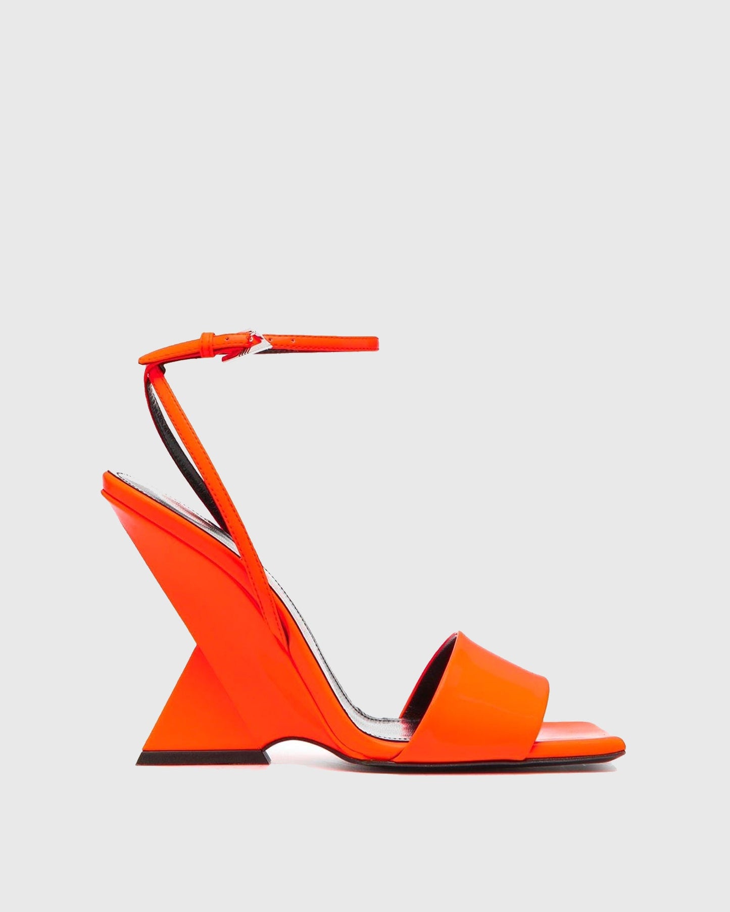 Alma Alien Heel Strap Sandals In Orange