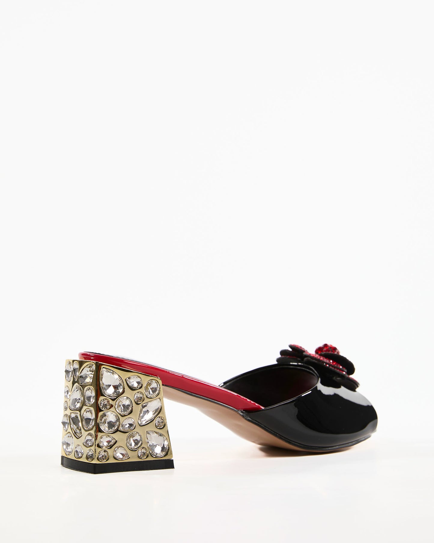 Amari Rhinestore Flower Slippers