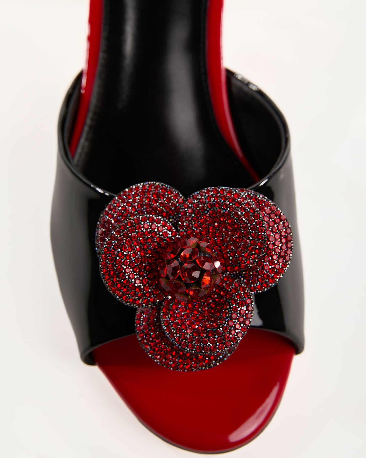 Amari Rhinestore Flower Slippers