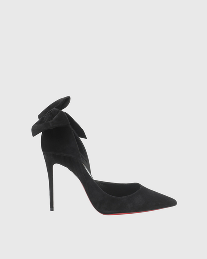 Anais Bow Suede Pumps