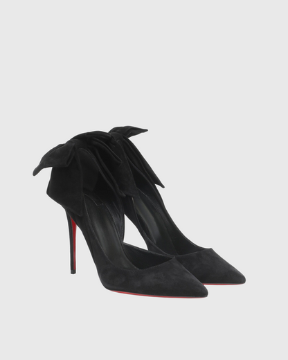 Anais Bow Suede Pumps