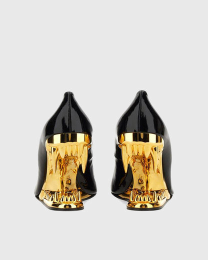 Antonia Wolf Tooth Pumps In Black