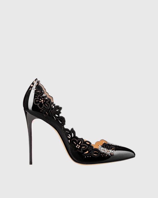 Ariya Cutout Pattern Pumps In Black