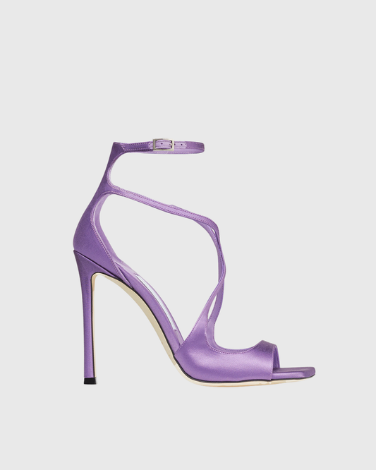 Aryana Strap Stain Sandals In Violet