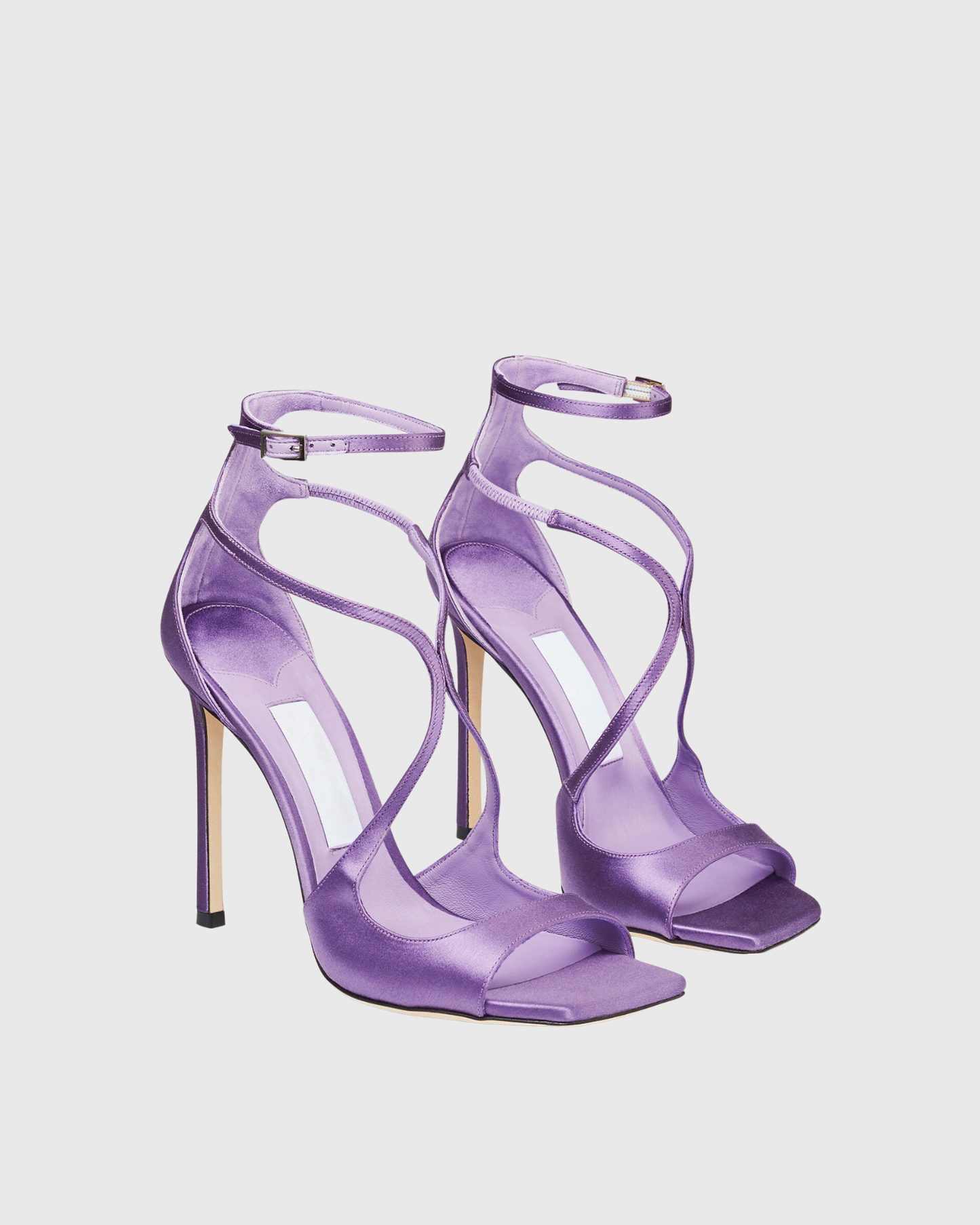 Aryana Strap Stain Sandals In Violet