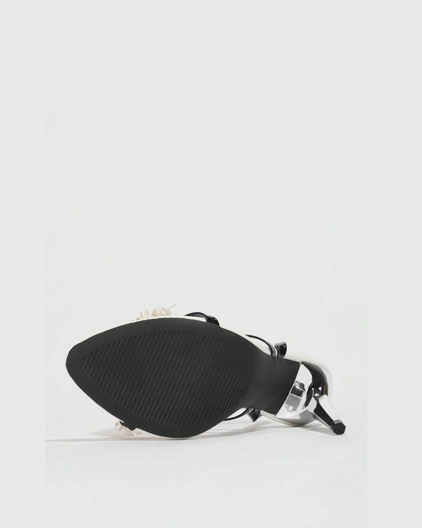 Baia Flower Strap Sandals In White