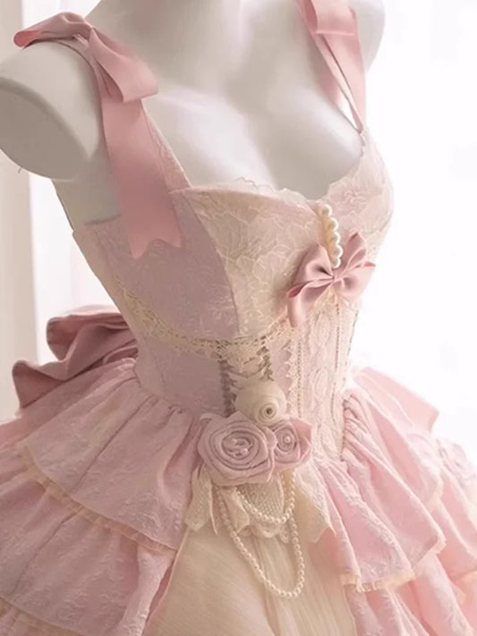 Ball Gown Straps Sleeveless Homecoming Dress Short Pink Birthday Dresses Birthday Outfits