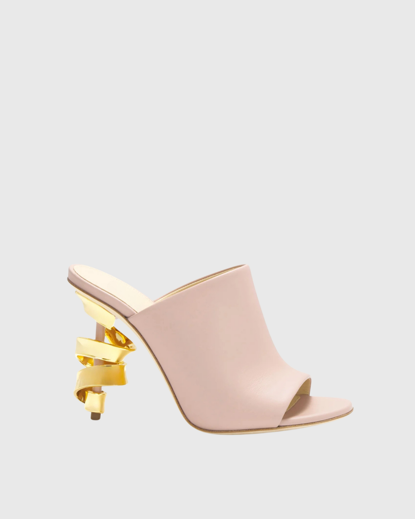 Balor Metal Spiral Mules In Pink