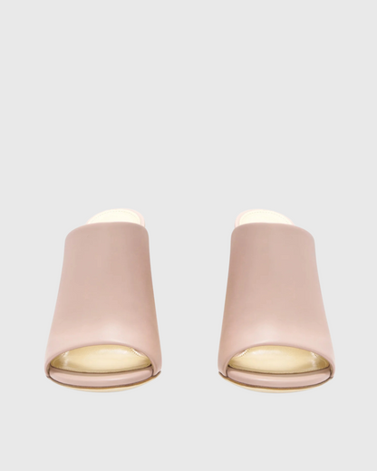 Balor Metal Spiral Mules In Pink