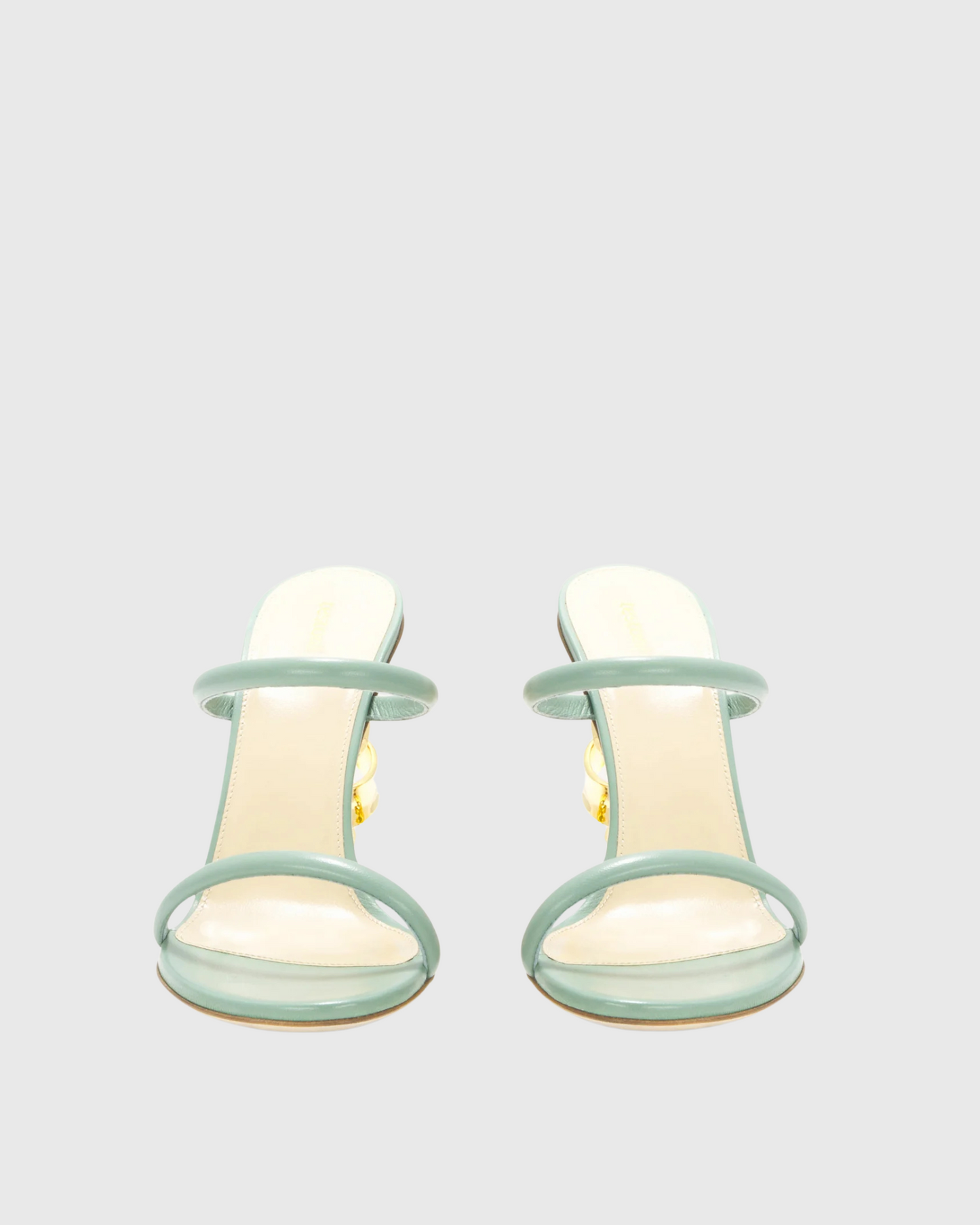 Balor Metal Spiral Sandals In Mint