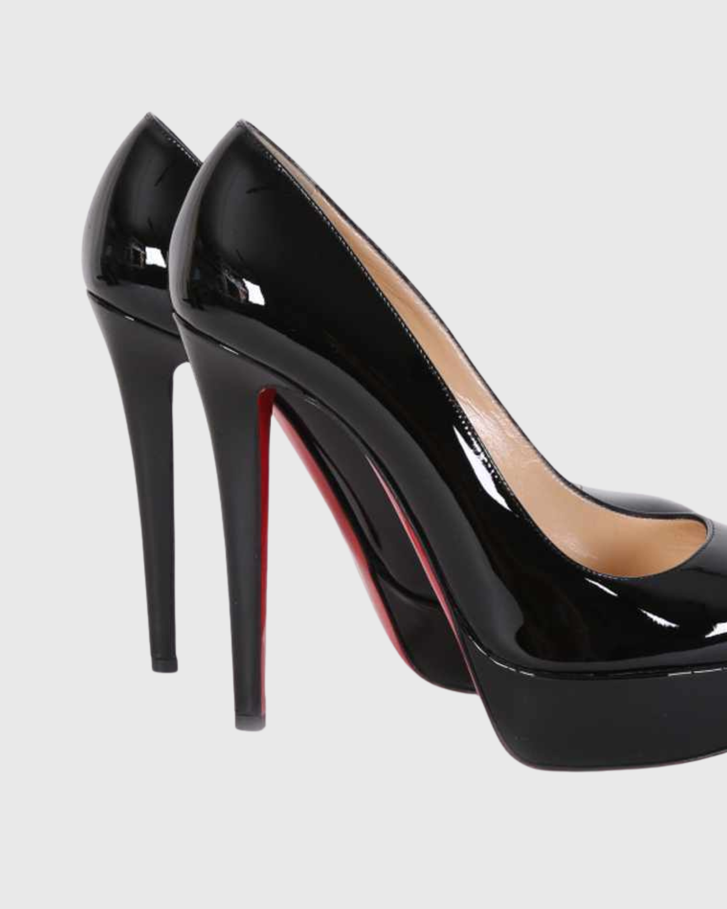 Bea Black Patent Leather Platform Pumps