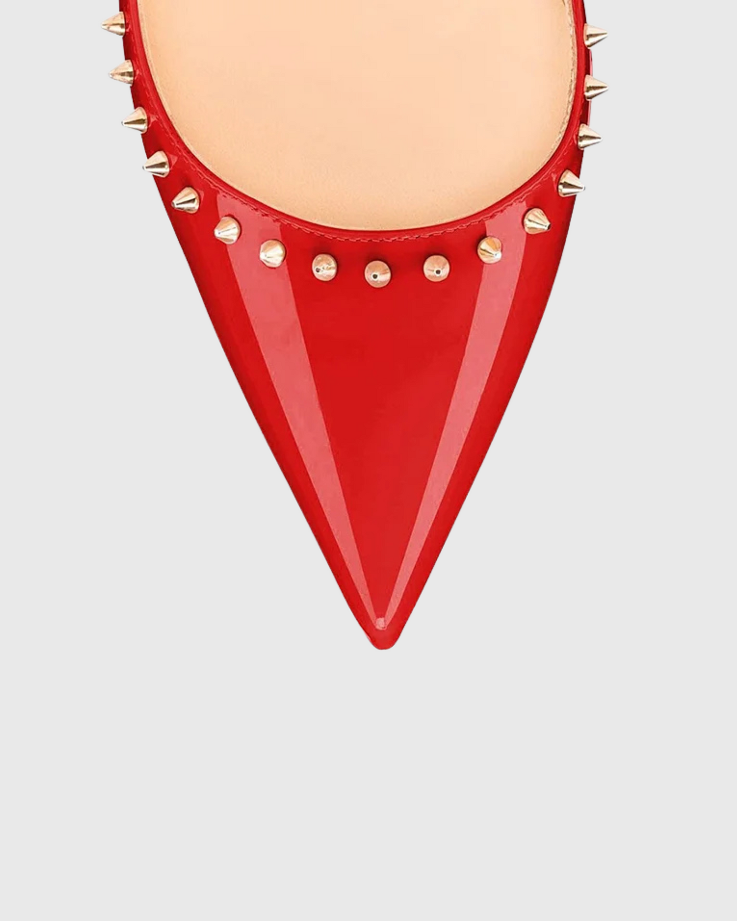 Blythe Rivet Diamond Heels In Red