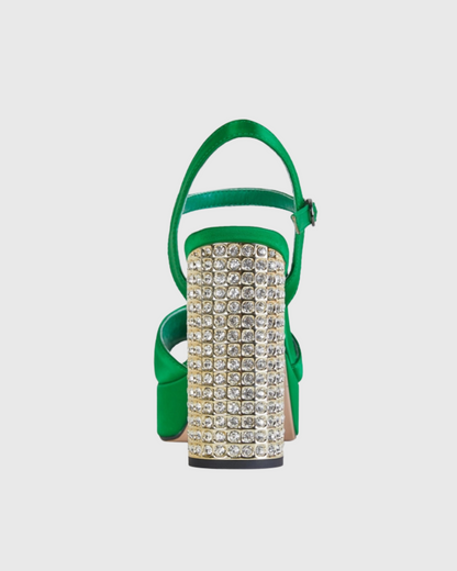 Cai Rhinestone Strap Sandals