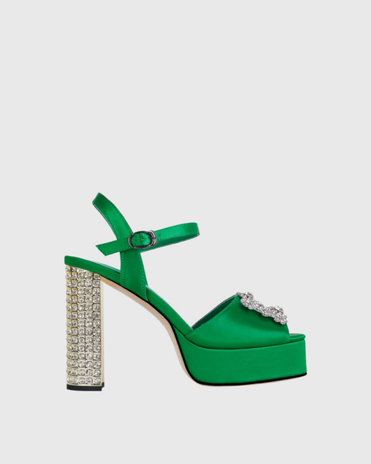 Cai Rhinestone Strap Sandals