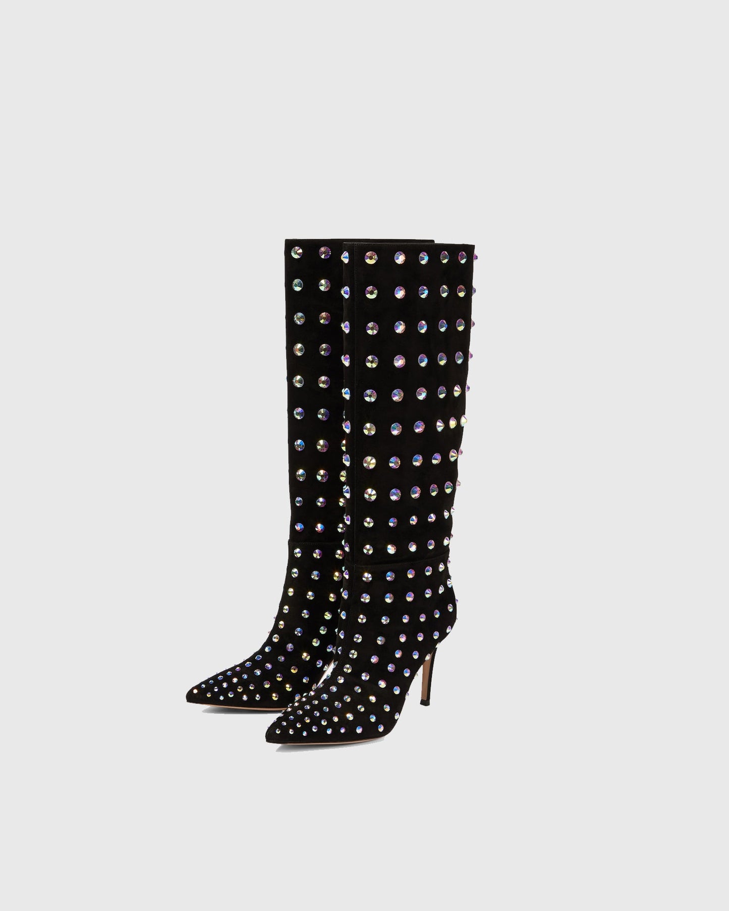 Calogera Rhinestone Embellished Knee High Boots
