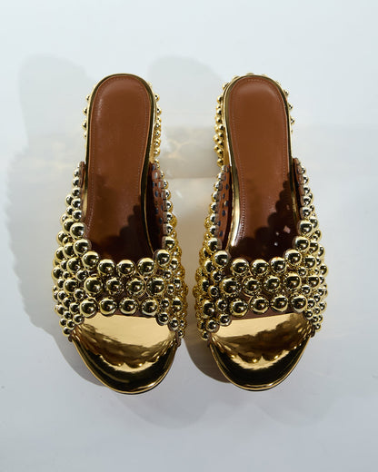 Cameo Beads Slippers