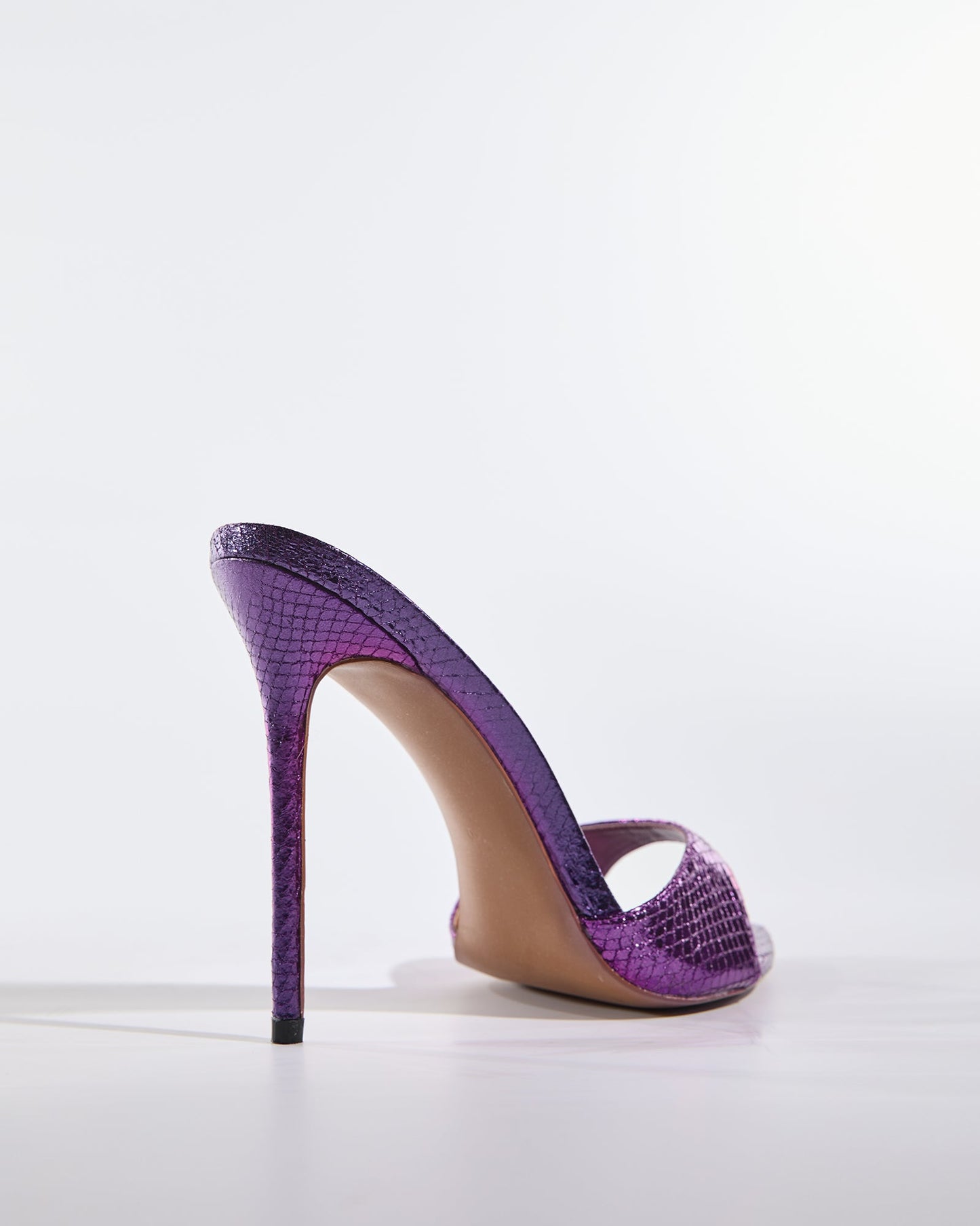 Charli Texture Slippers In Purple