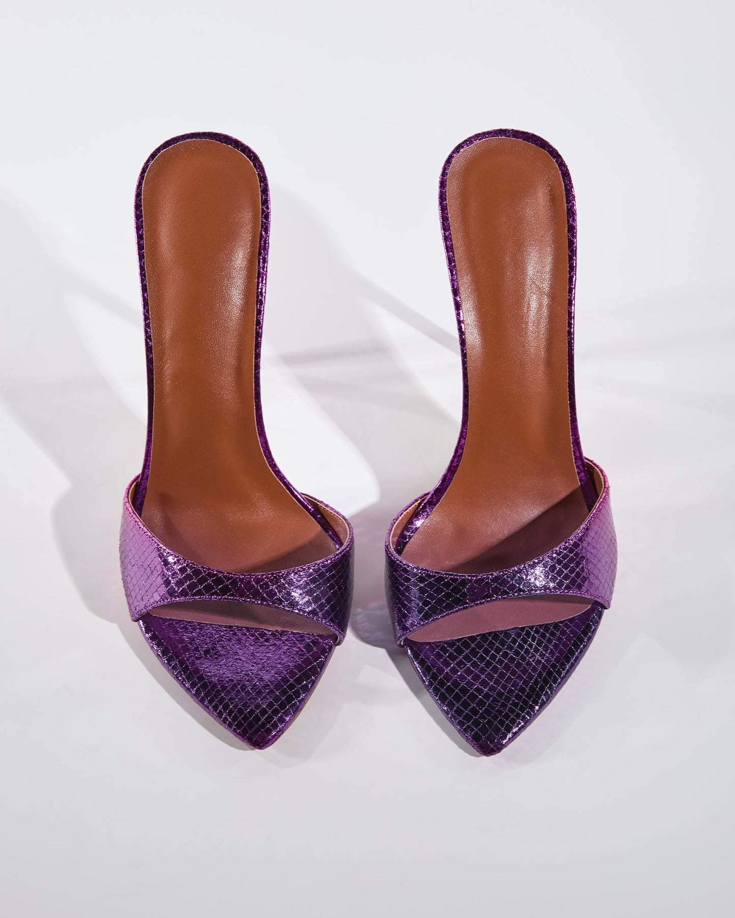 Charli Texture Slippers In Purple