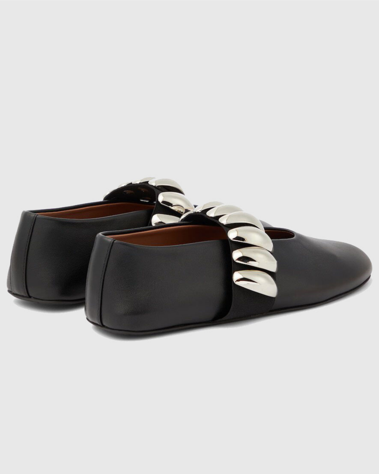 Chiara Embellished Leather Ballet Flats