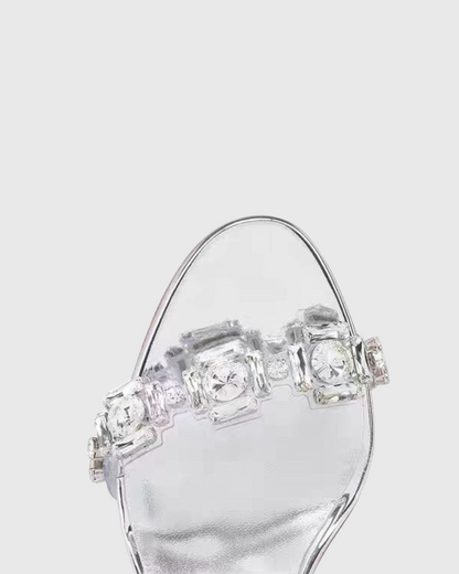 Chiara Rhinestore Strap Slippers