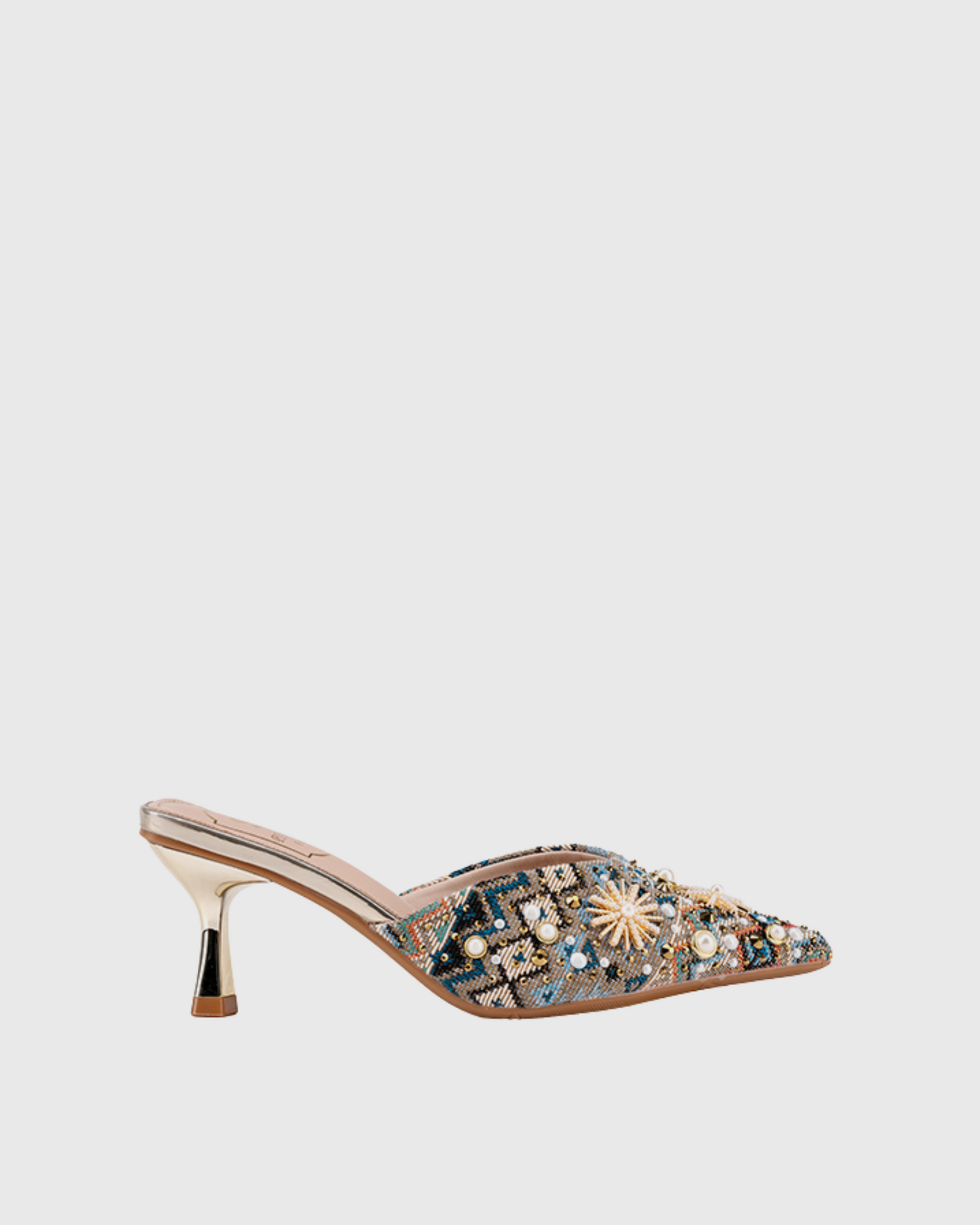 Cianna Pearl Embroidery Mules