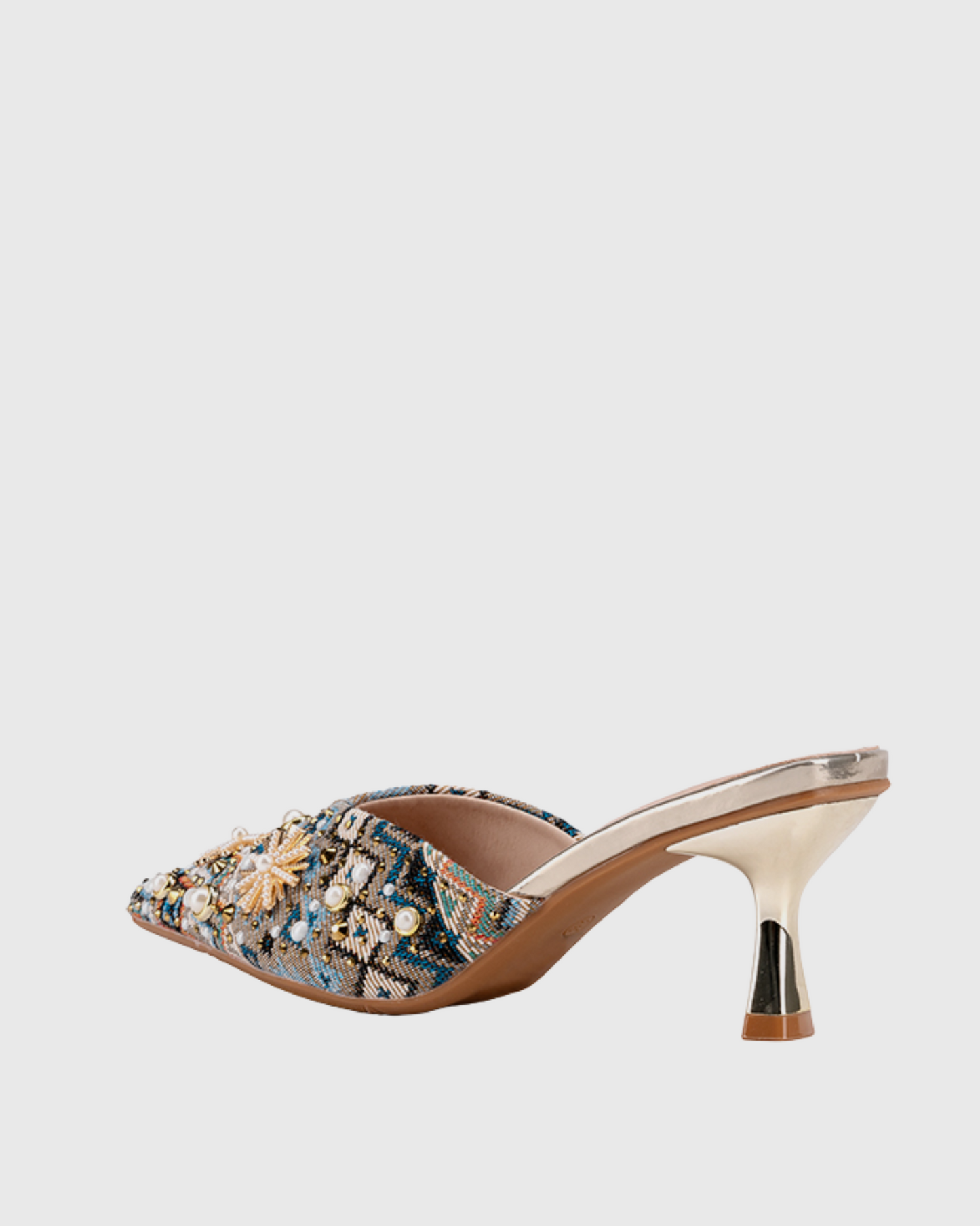 Cianna Pearl Embroidery Mules