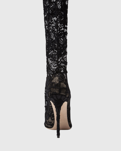 Claretta Lace Knee High Boots