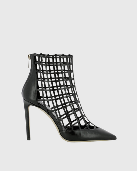 Cloe Cage Boots In Black