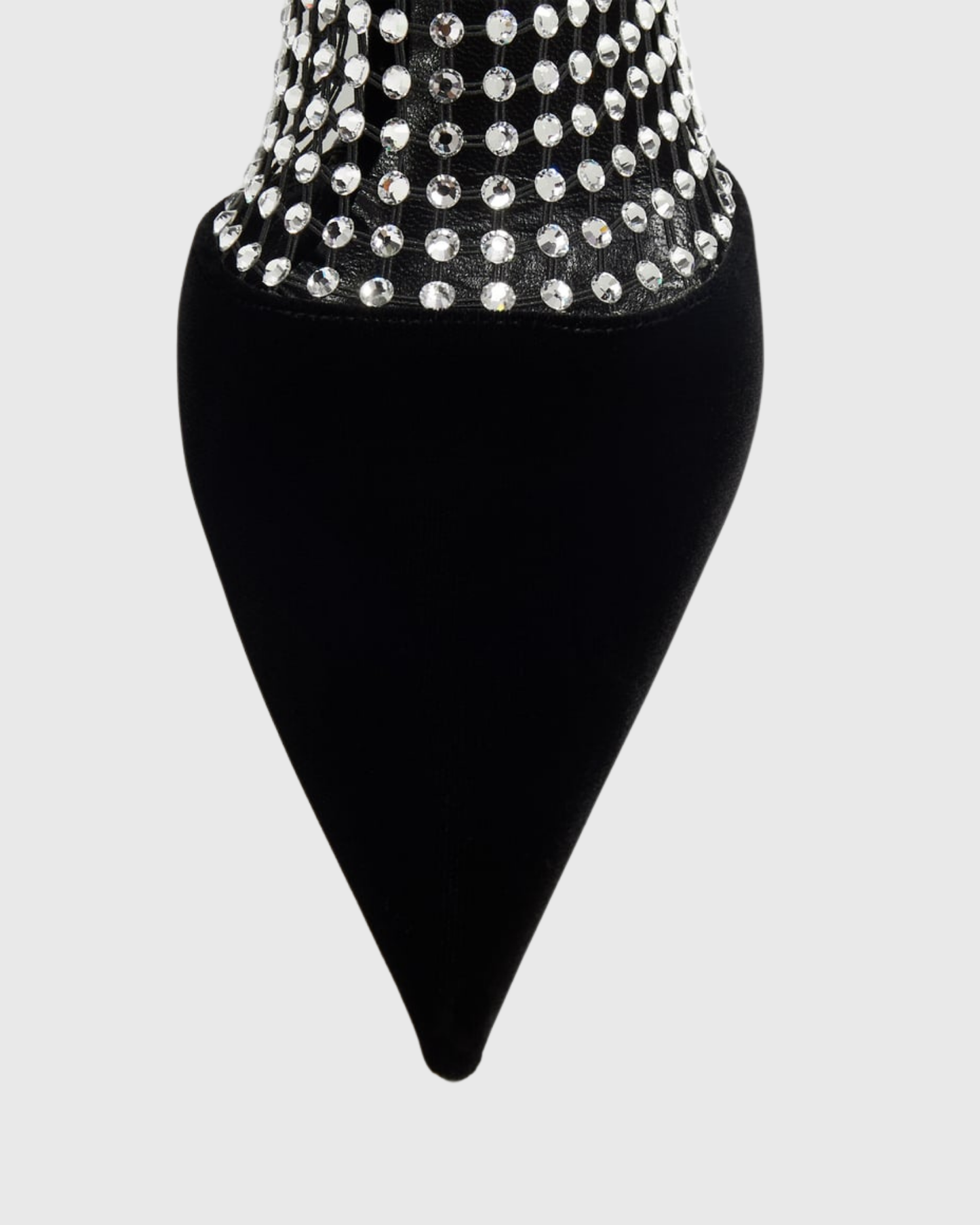 Cloe Rhinestone Embellished Fishnet Pumps