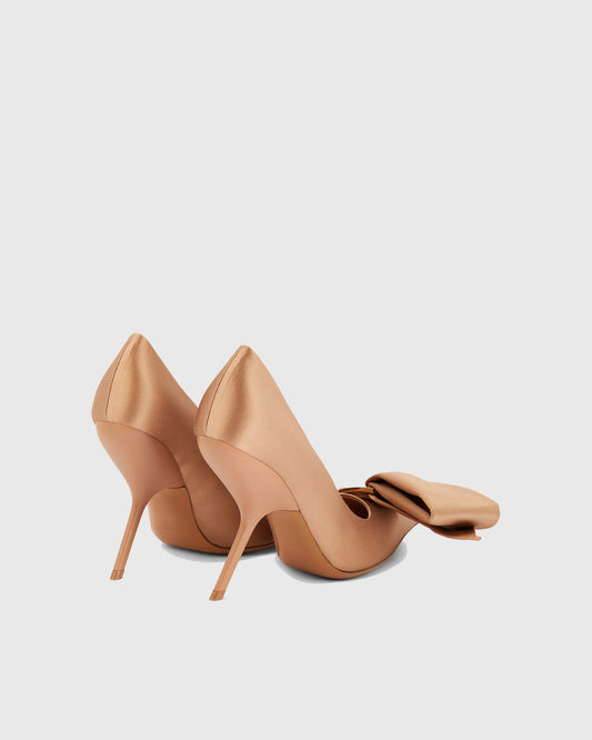 Concetta Bow Alien Heels In Apricot