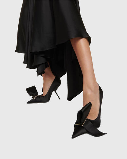 Concetta Bow Alien Heels In Black