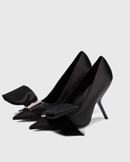 Concetta Bow Alien Heels In Black
